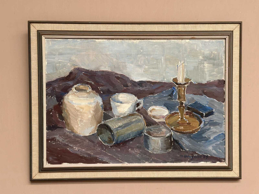 “Still Life with Candlestick” by M. Broquist