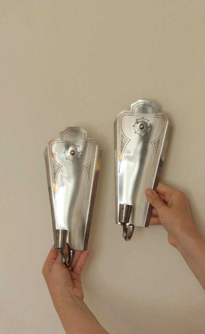 Pair of Swedish Grace Pewter Sconces by Svenskt - Tenn