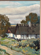 “Farms with Grazing Cows” by Hjalmar Lindblom