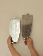 Pair Of Vintage Pewter Sconces