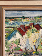 Landskap med hus” by Birgitta Högsell