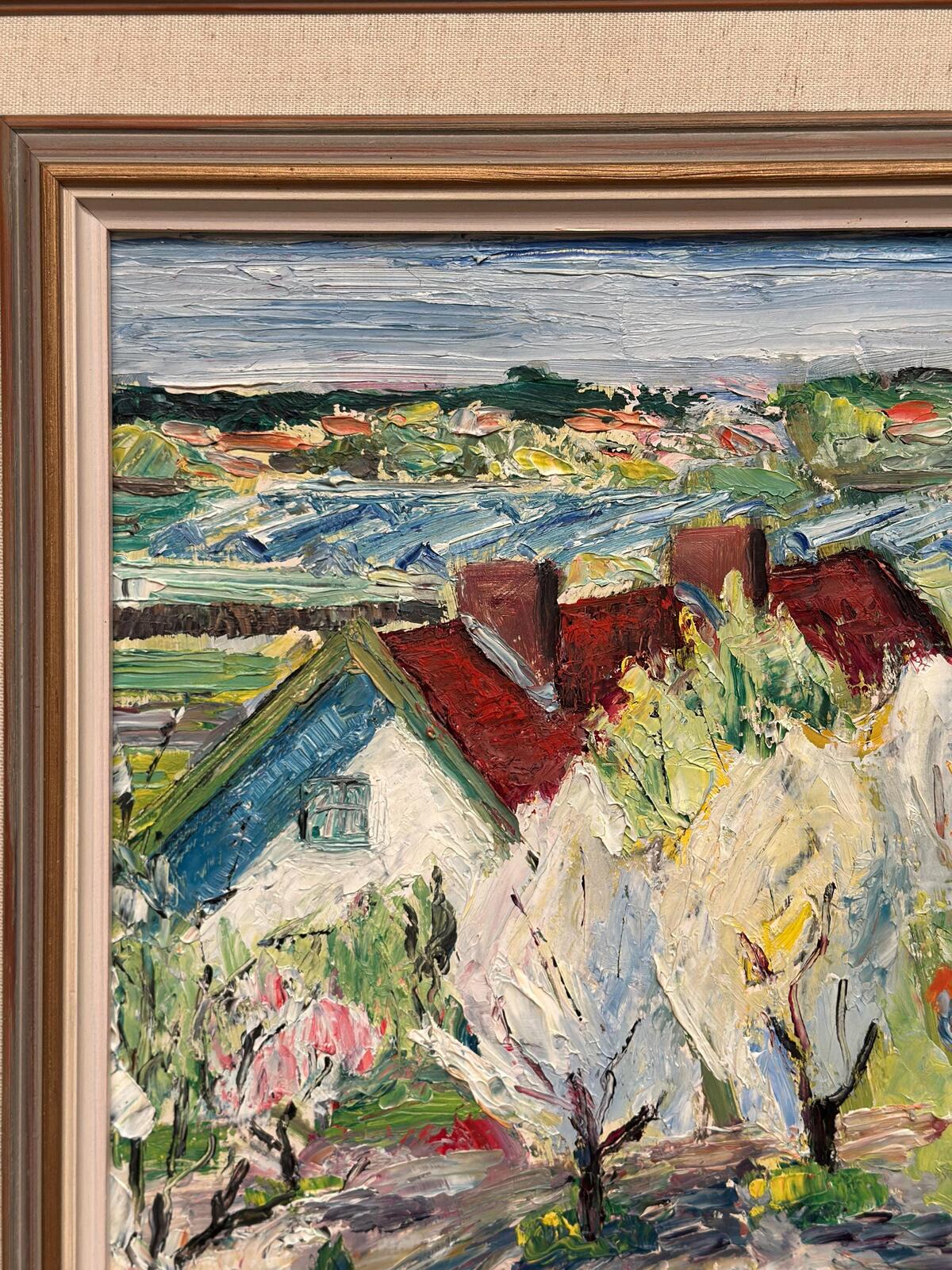 Landskap med hus” by Birgitta Högsell