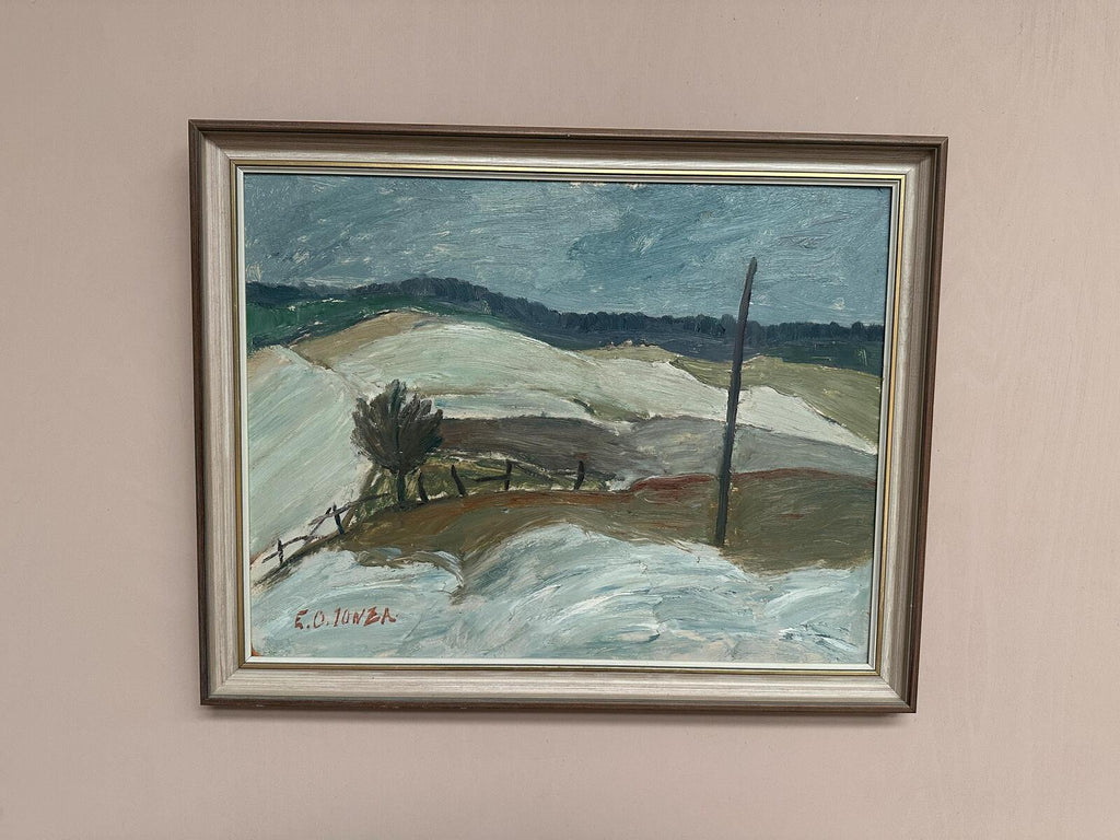 “Winter Landscape, Österlen” by E. O. Jonza