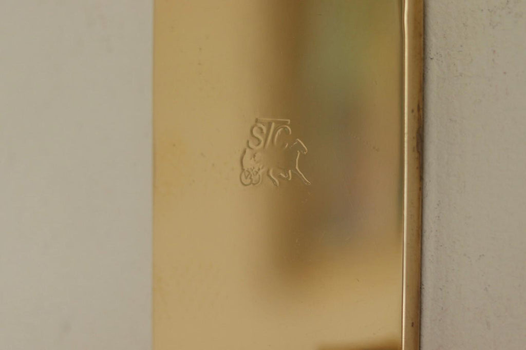 Pair Of Swedish Brass Sconces By GUSUM 1991