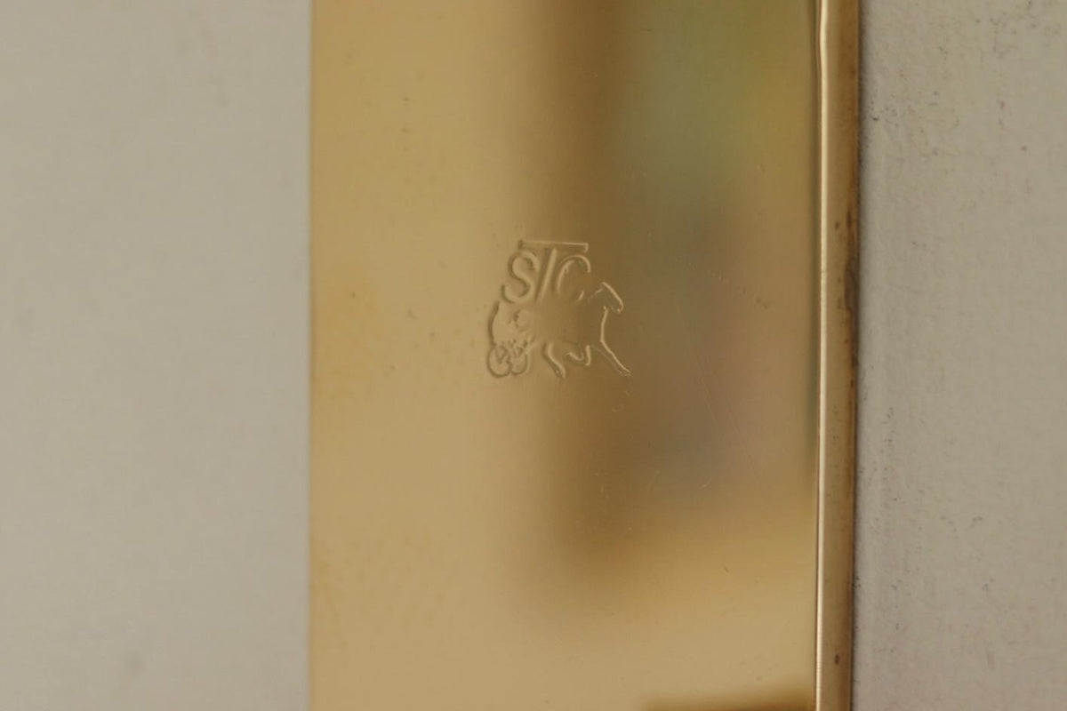 Pair Of Swedish Brass Sconces By GUSUM 1991