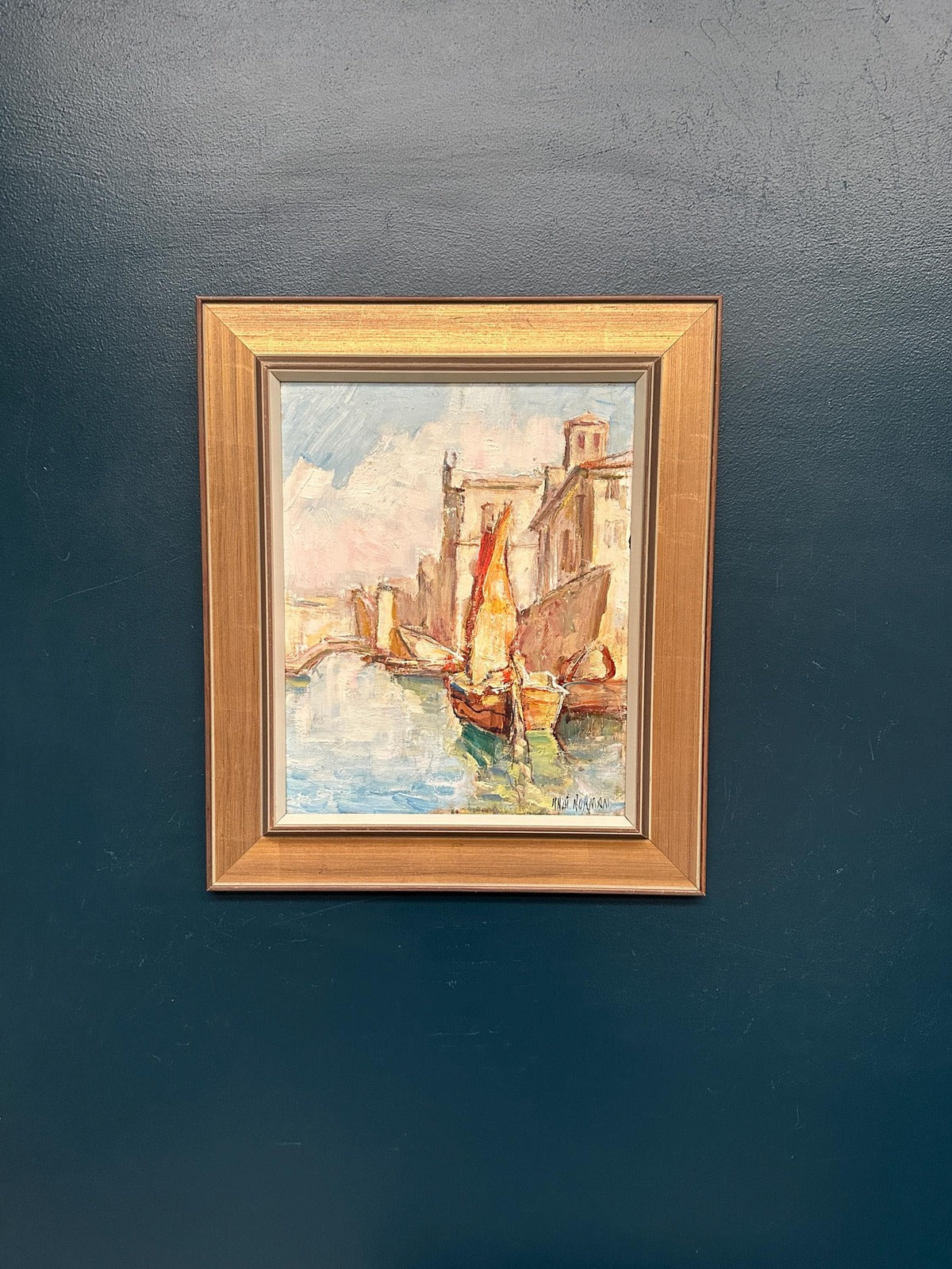 “Motif with Boats” by Knut Norman