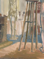 “Female Model in the Studio” by Olle C – Dated 1977