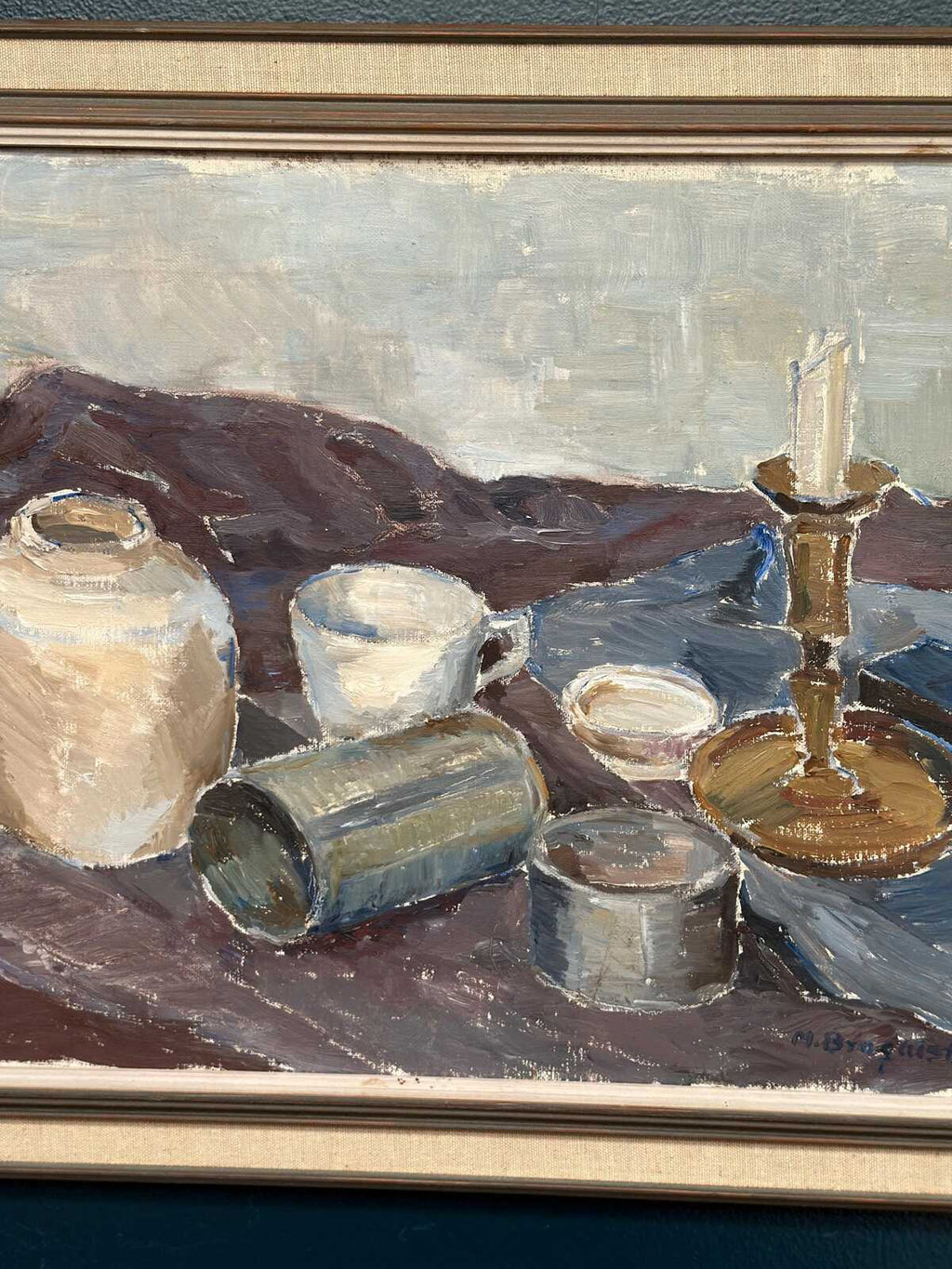 “Still Life with Candlestick” by M. Broquist