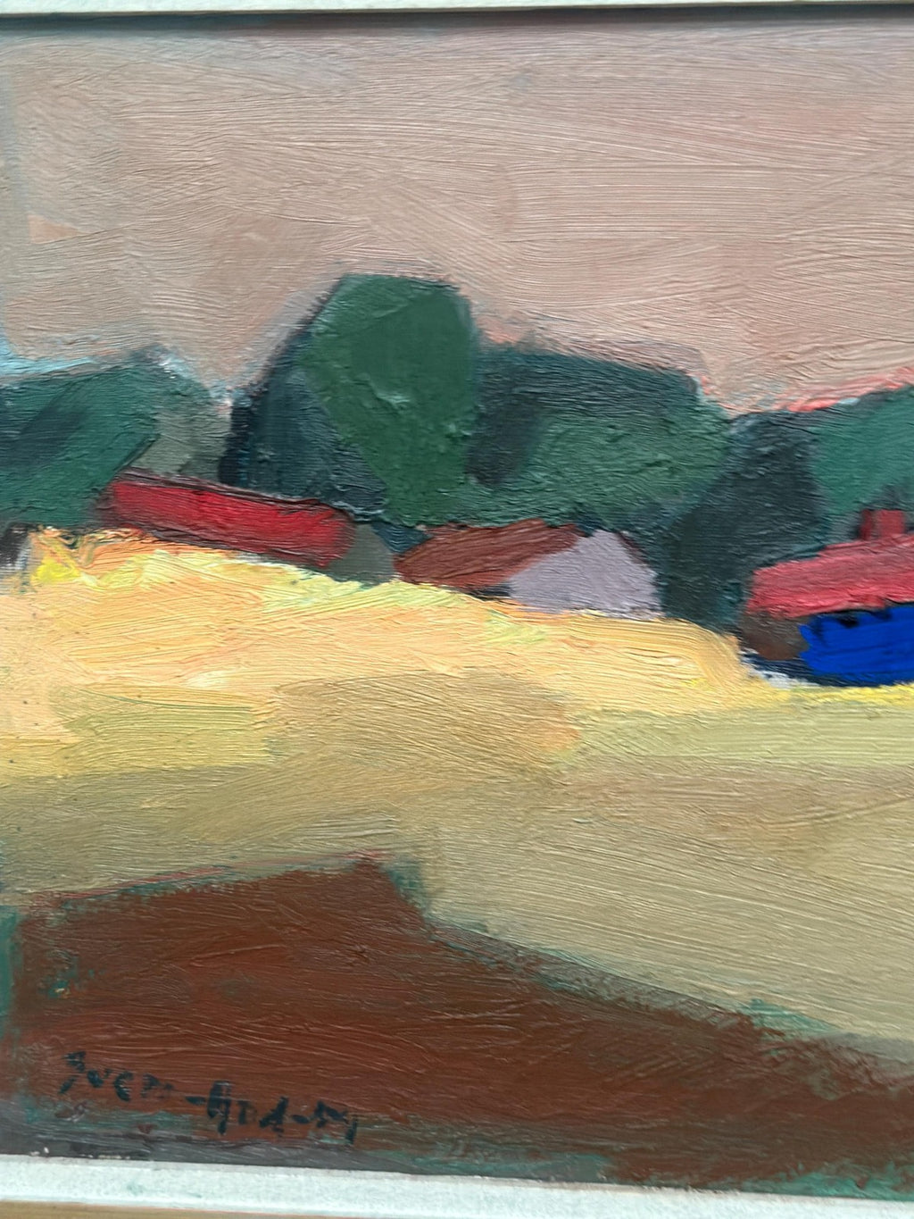 “Huts with Red Roofs” by Sven Andersson