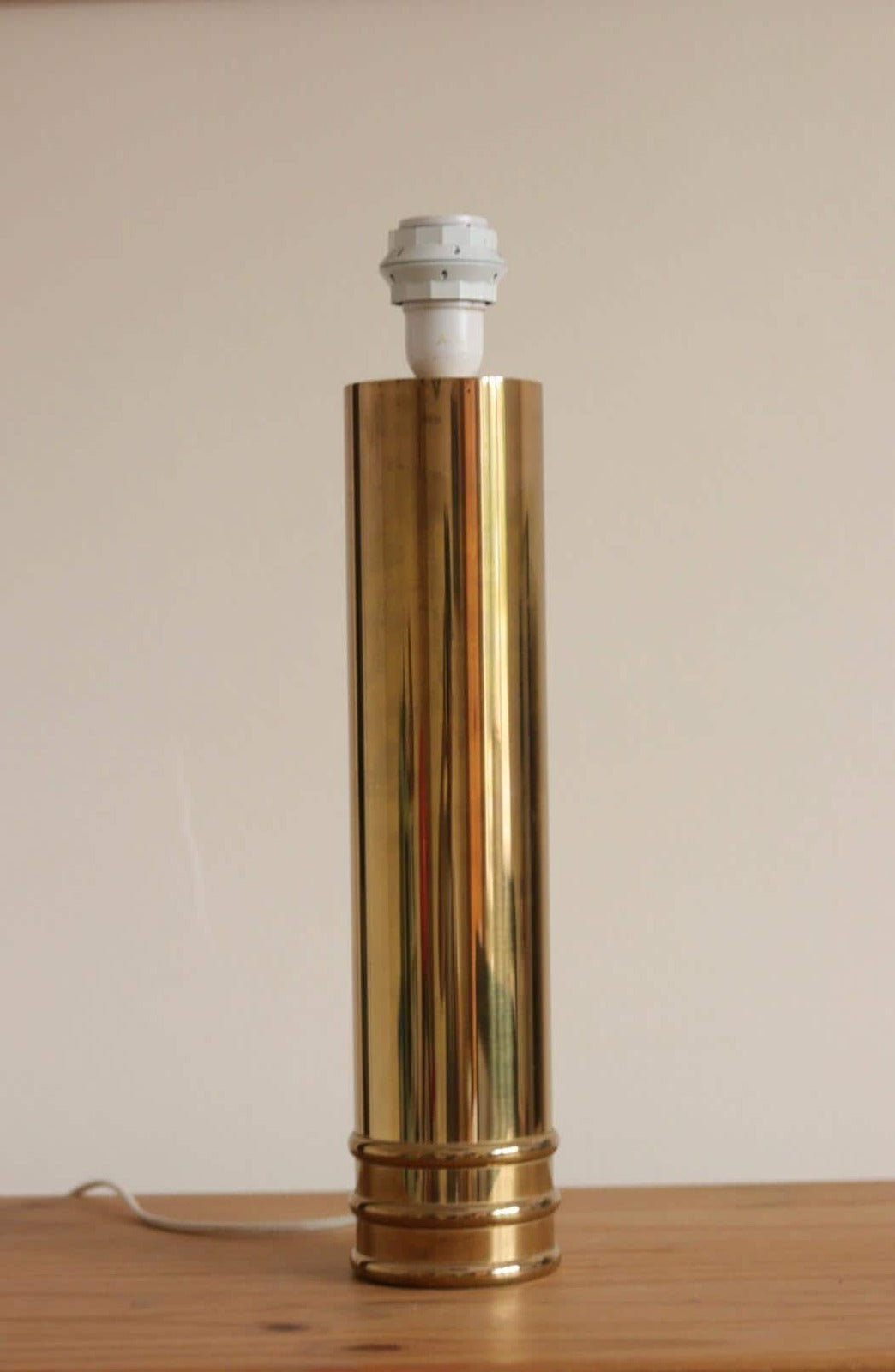1960's Mid Century Swedish Large Brass Table Lamp by  Bergbom, Model B 010