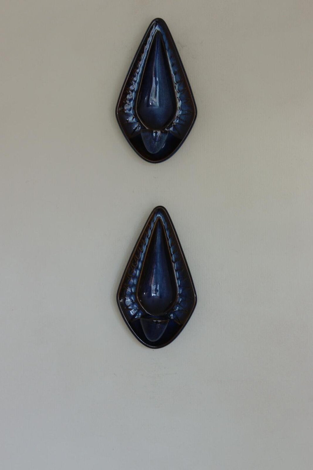 Pair Of Mid Century Danish Ceramic Sconces by Einar Johansen for Søholm Stentøj