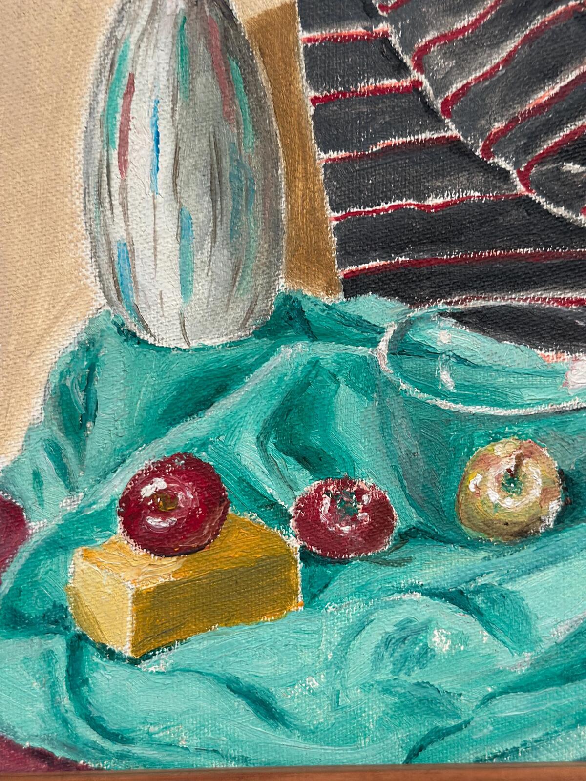 “Still Life with Fruits and Vase” by Sune Lindahl
