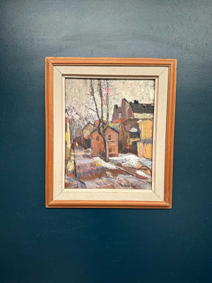 “Cityscape with Snow” by Henry Larsson