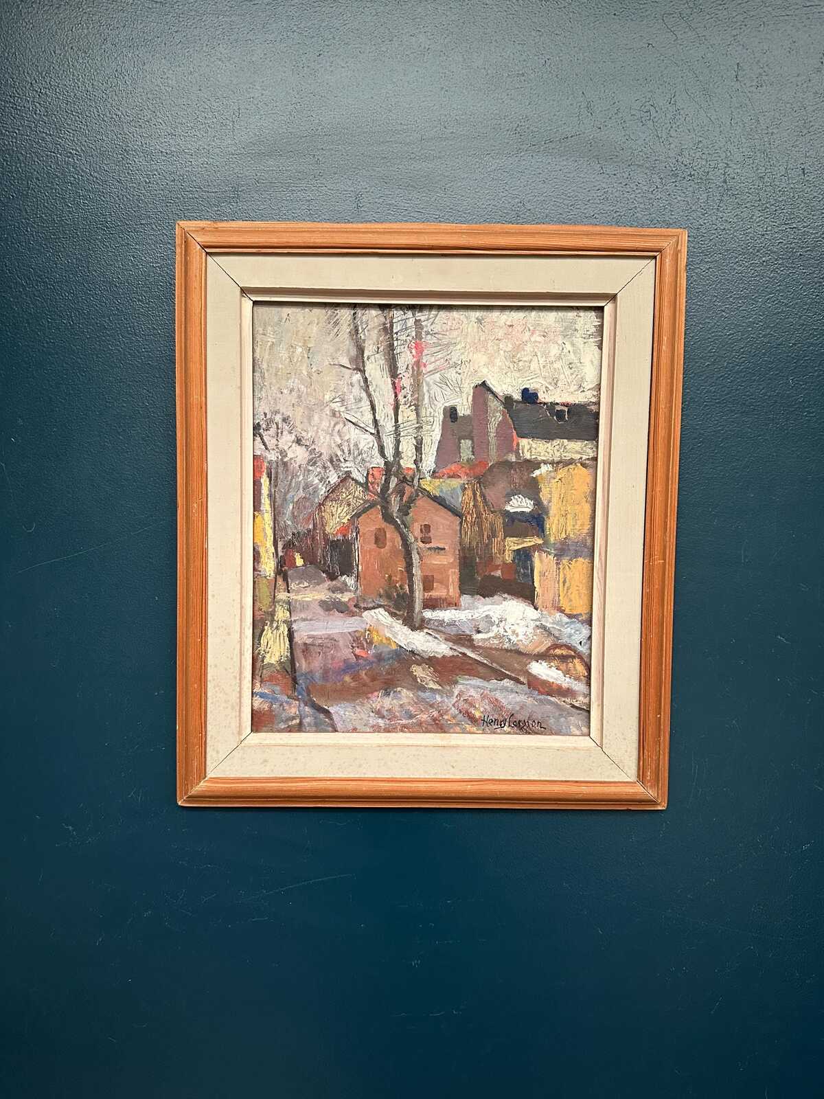 “Cityscape with Snow” by Henry Larsson
