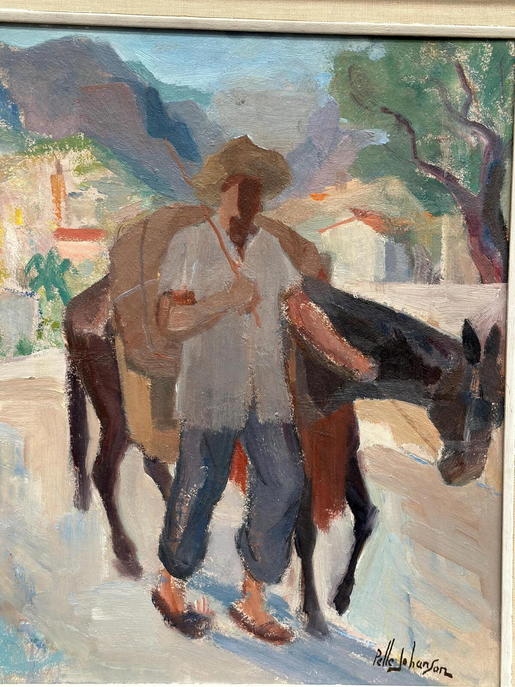 “Man with Horse” by Pelle Johanson