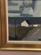 “Coastal Motif with Houses” by Egon Møldrup