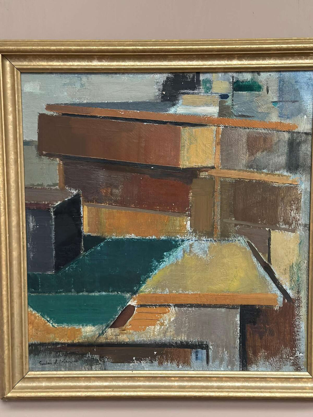 “Cubist Rooftops” by Gustav Adolf Johansson