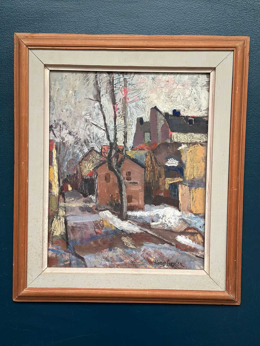 “Cityscape with Snow” by Henry Larsson