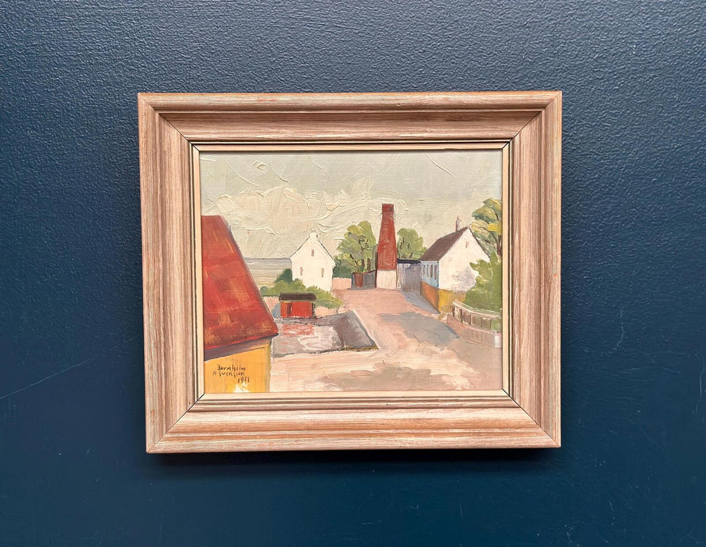 “Barns with Red Chimney” by A Svensson