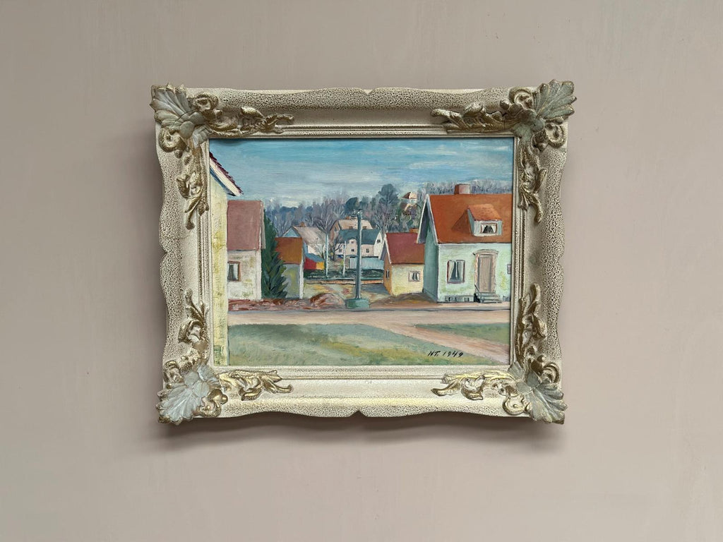 “Village Street with Houses” By N.T