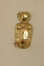 Baroque Style  Mid-Century Brass Swedish Sconces