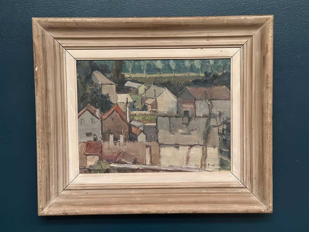Landscape with Geometric Houses