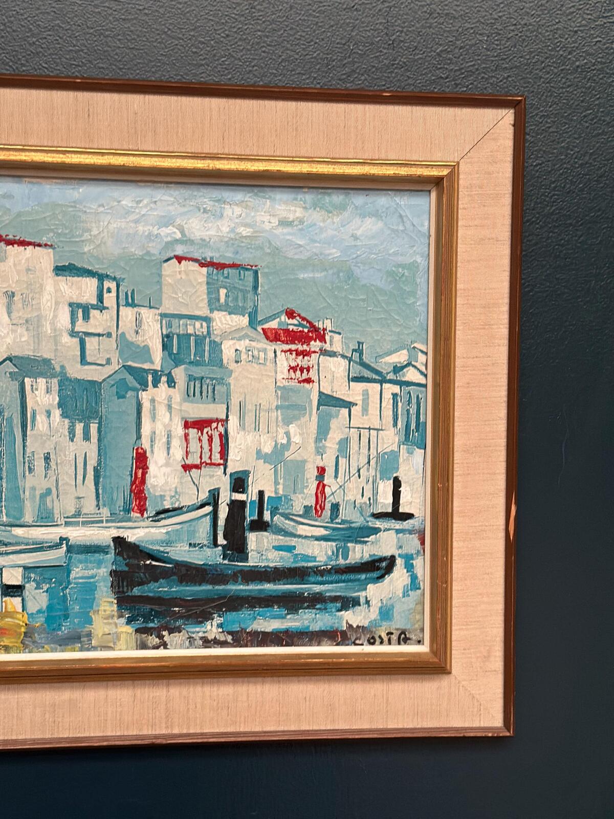 “Harbor Scene” by Costa