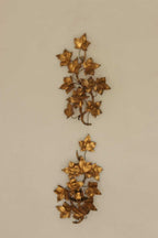 Pair of Mid-Century Italian Gilded Sconces By Florentia