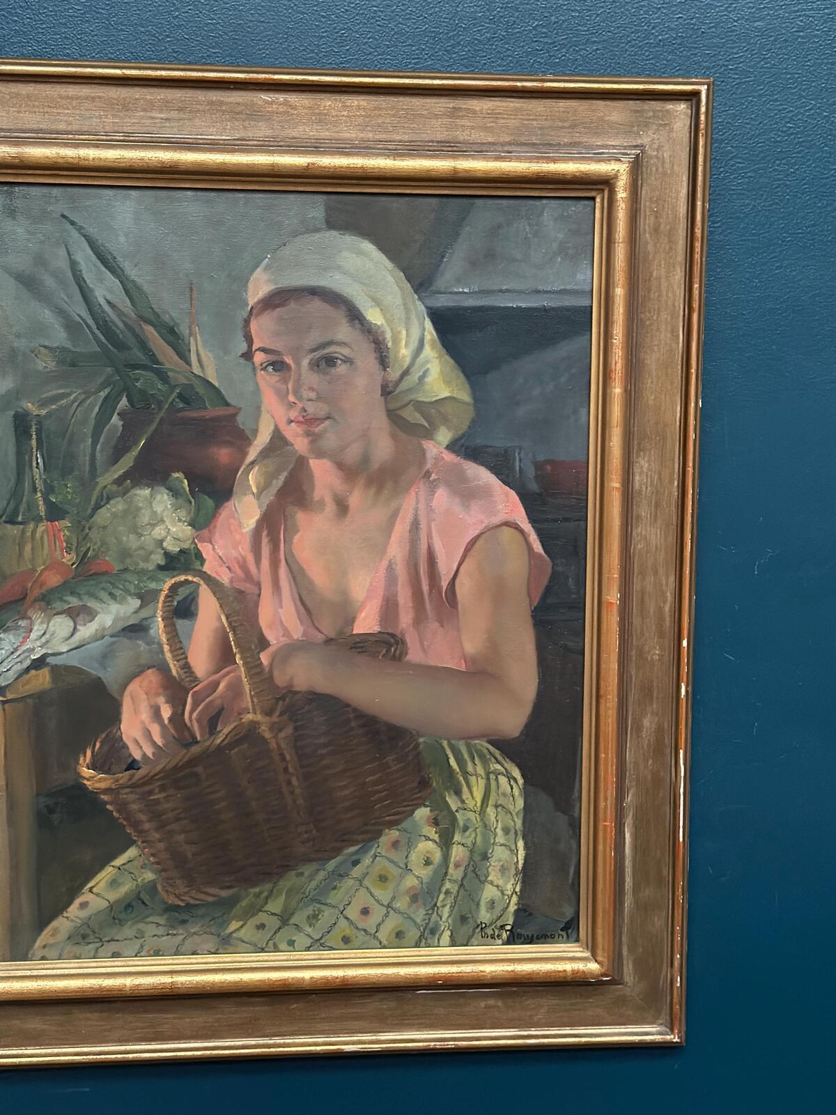 “Seated Woman” by Philippe de Rougemont (1891–1965)