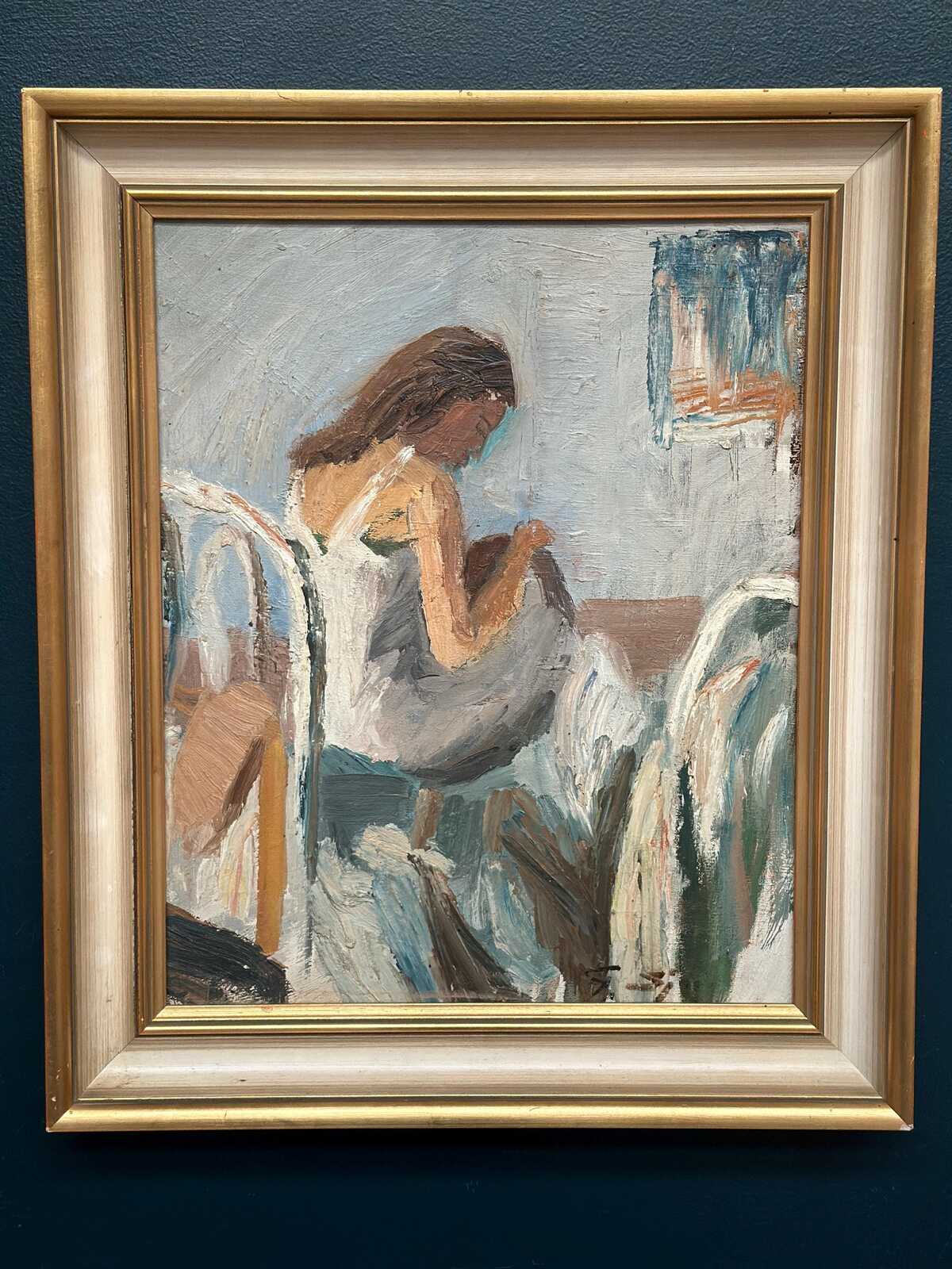“Portrait of a Woman” by Gustaf Sjöö