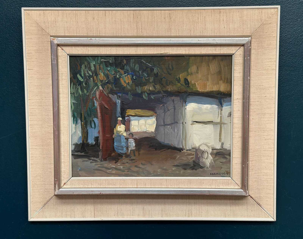 “Villagers in Courtyard” by Axel Hamborn