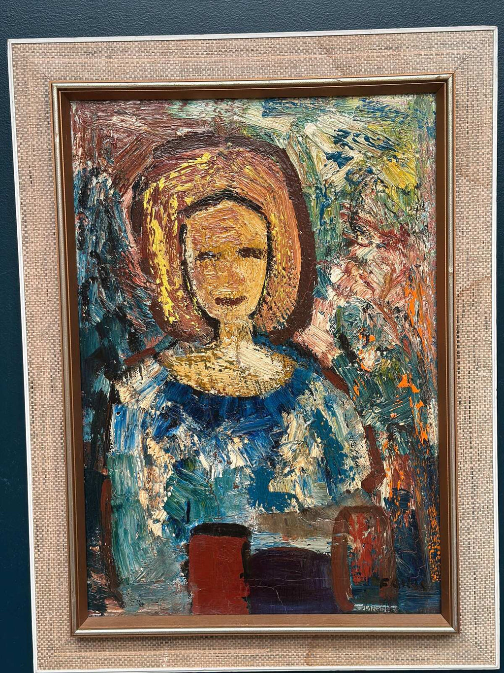 “Woman in Blue” by Gösta Falck