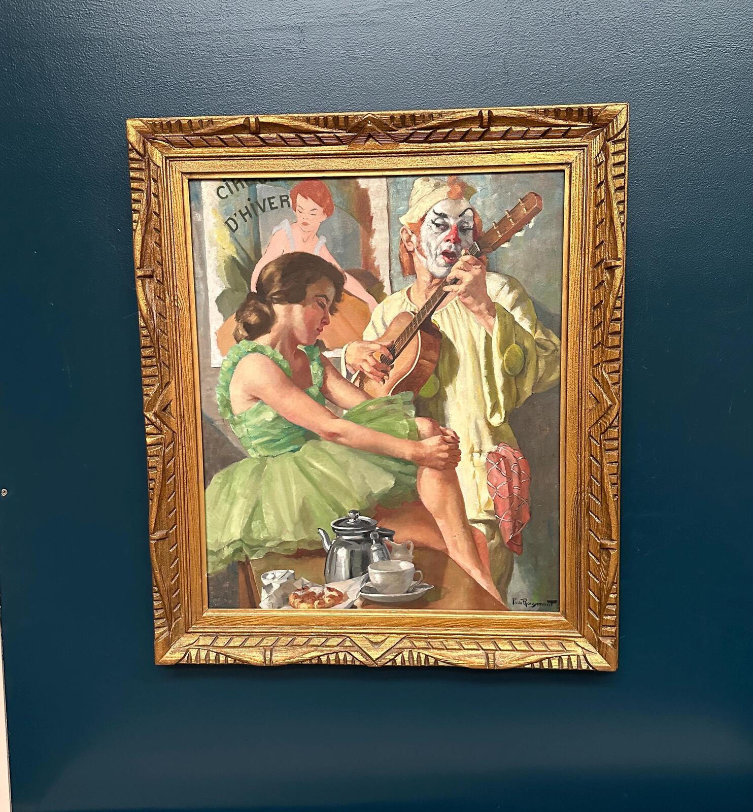 “Woman and Clown” by Philippe de Rougemont