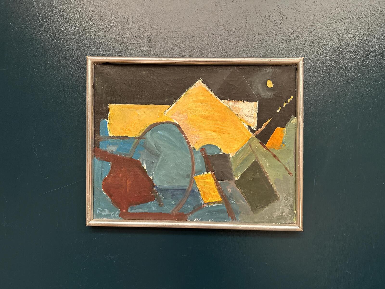 “Abstract Composition” – Dated 1966