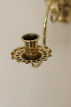 Pair Of Mid Century Swedish Brass Sconces