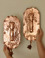 Pair of  Swedish Copper Wall Sconces