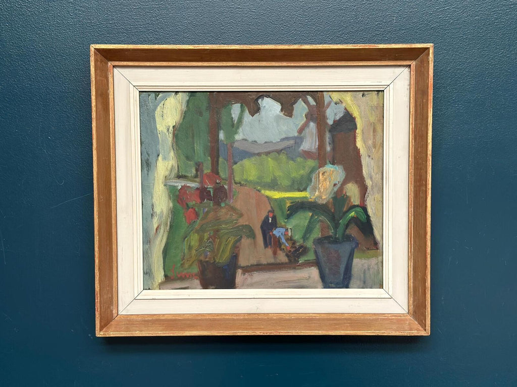 “Window View with Windmill” – Attributed to Sune Petterson