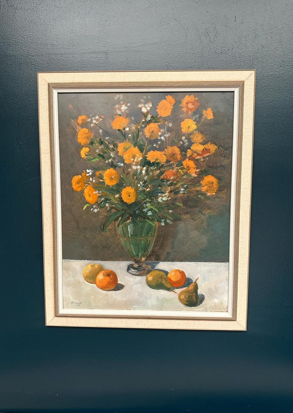 “Floral Still Life” by Arne Ericson – Dated 1967