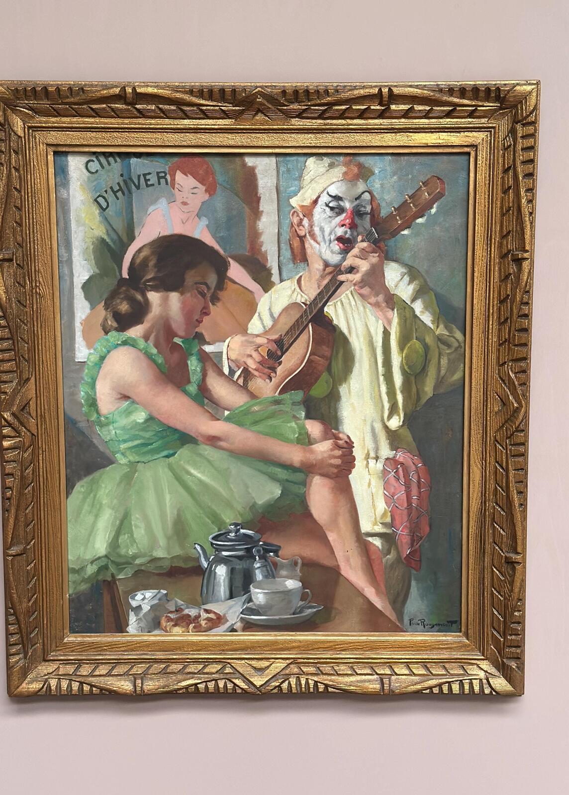“Woman and Clown” by Philippe de Rougemont