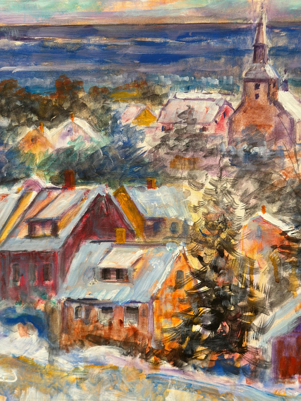 “Snow‑Covered Coastline” by Alex Hansen
