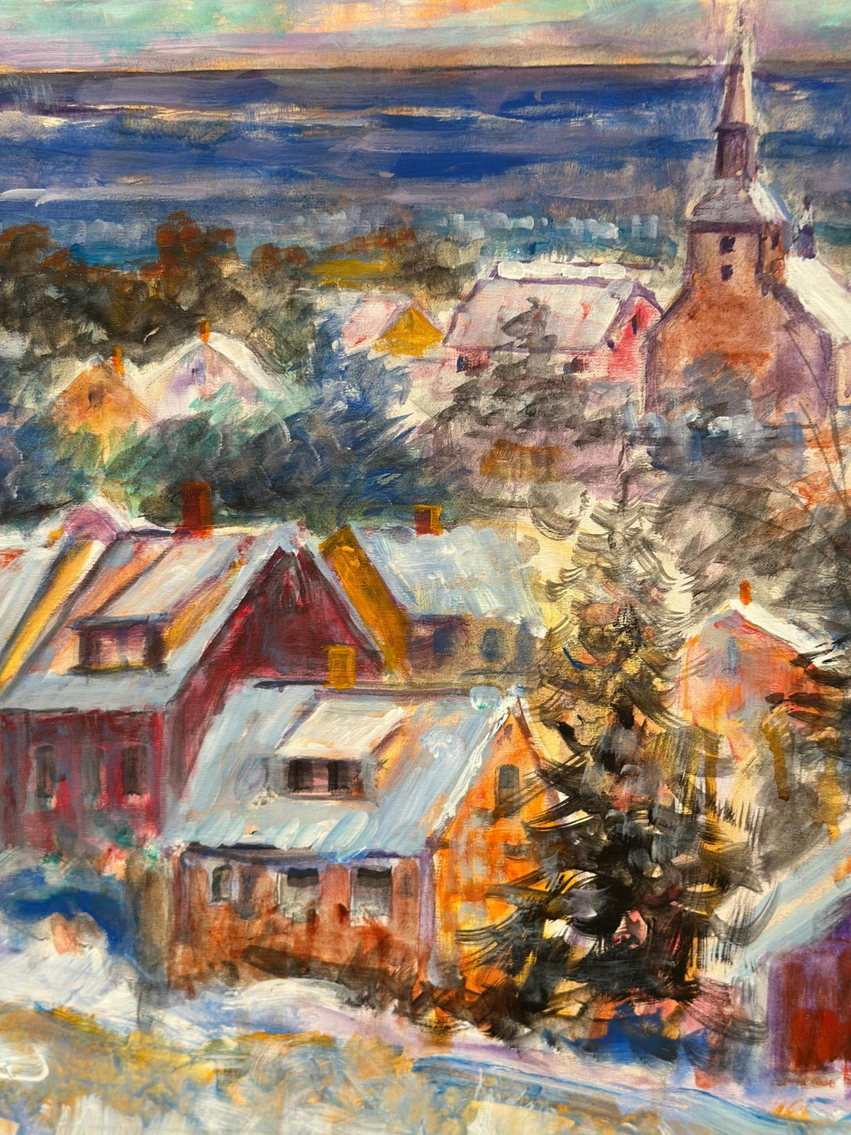 “Snow‑Covered Coastline” by Alex Hansen