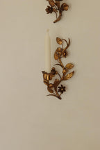 Pair of Mid-Century Italian Gilded Metal Sconces