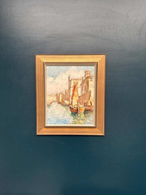 “Motif with Boats” by Knut Norman