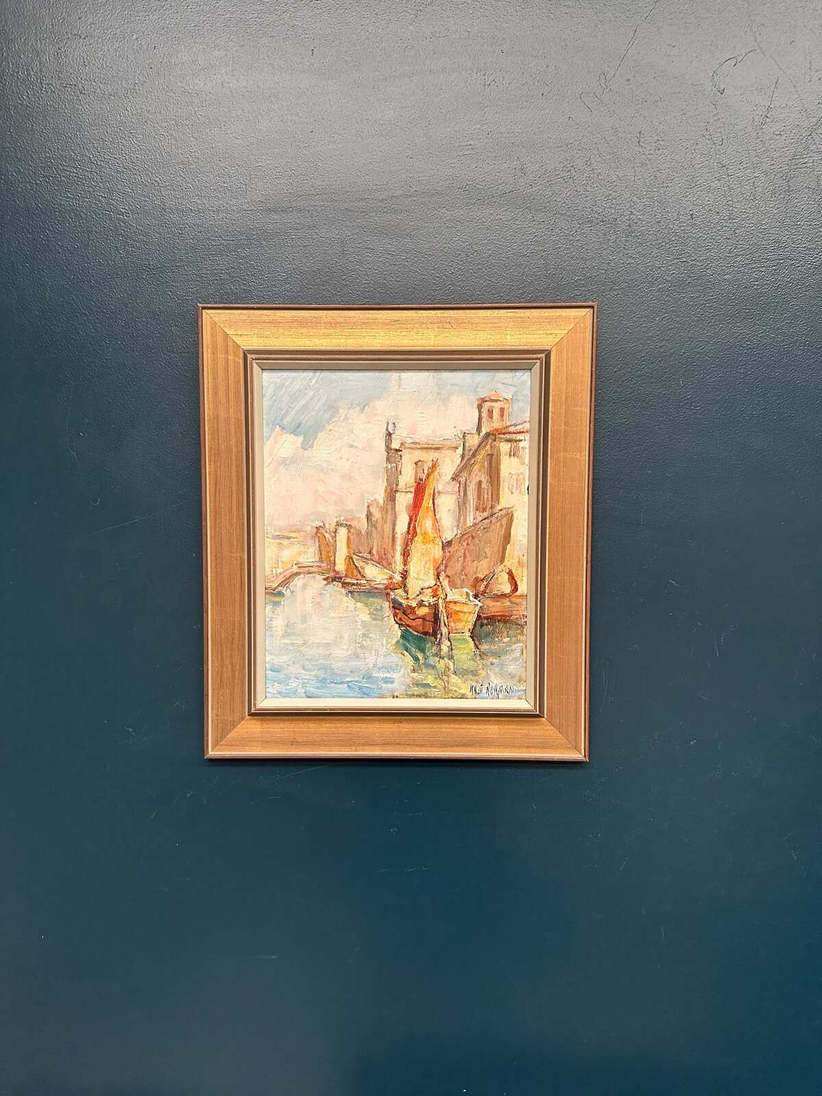 “Motif with Boats” by Knut Norman