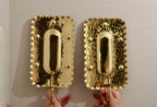 Pair of Mid-Century Swedish Brass  Sconces