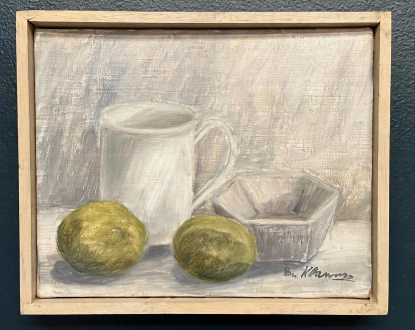“Jug, Bowl and Fruits” by Main Klarmo‑Kärred