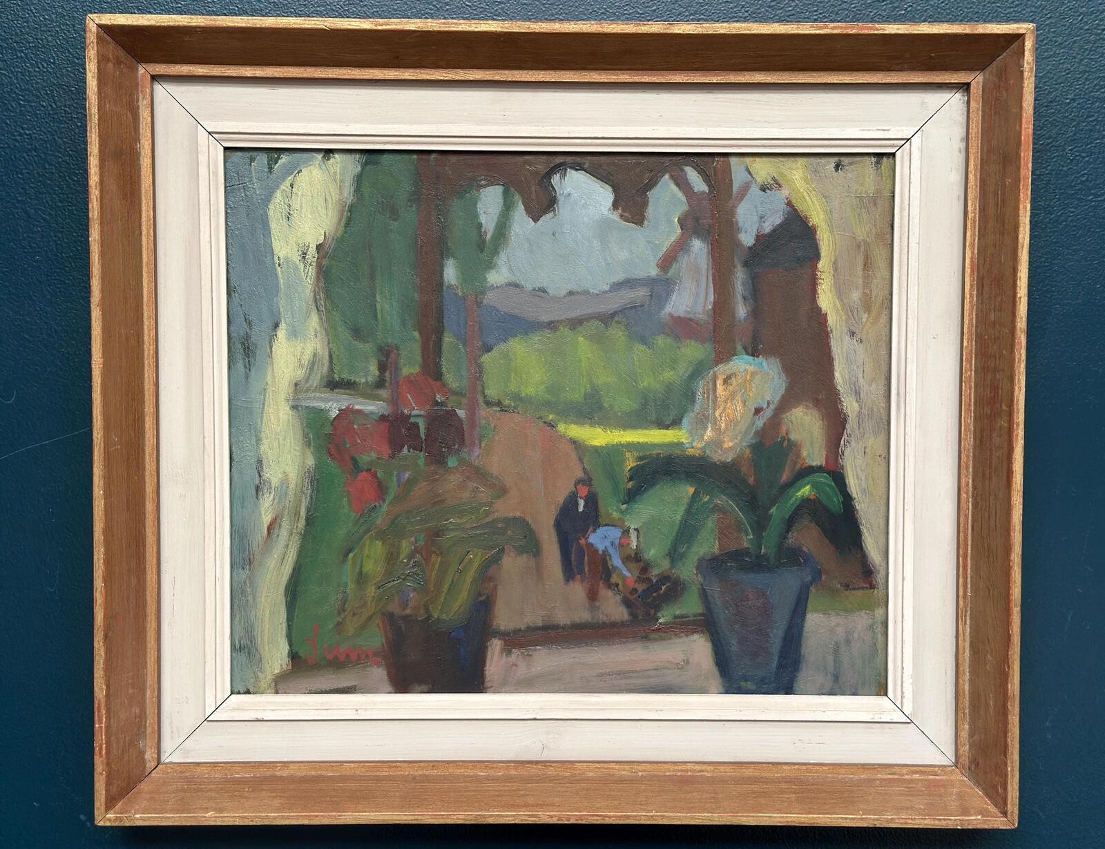 “Window View with Windmill” – Attributed to Sune Petterson
