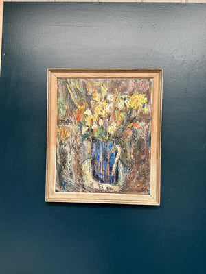 “Flowers in Blue Vase” by Sven Age