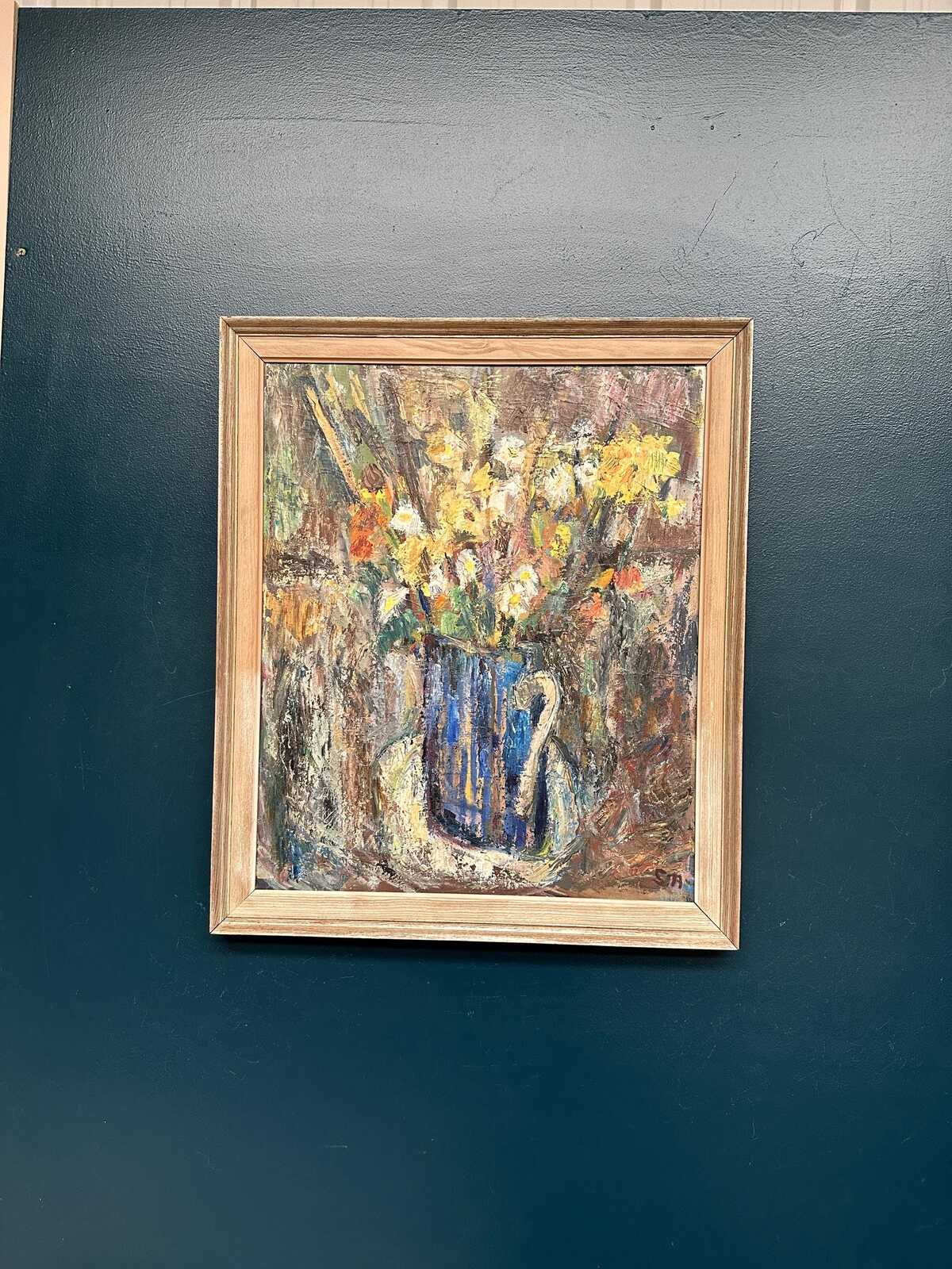 “Flowers in Blue Vase” by Sven Age