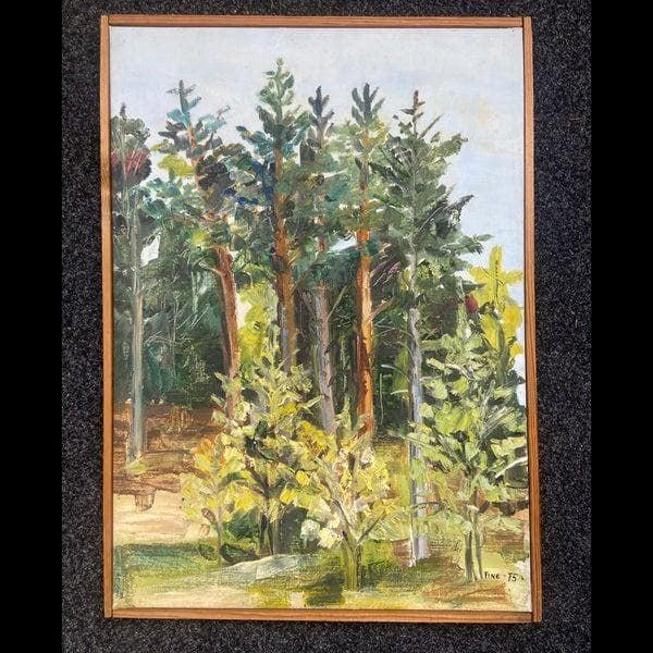 “Forest Landscape” by Ann‑Cathrine Tine Lundkvist (Born 1952)